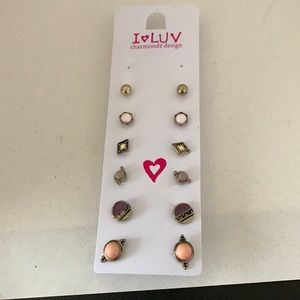 3/$10 NEW set 6 prs earrings